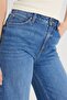 Regular Fit Regular Cut High Waist Spanish Leg 100% Cotton Stella a Line Blue Jean Jeans - 2