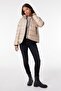 All Terrain Gear Loose Fit Comfortable Cut Hooded Beige Puffer Jacket