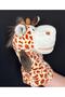 Mouth Moving Plush Donkey Elephant Frog Crocodile Giraffe Lamb Cow Duck Toy Hand Puppet - 2
