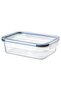 Plastic Storage Container with Lid, 1 Liter, Rectangular