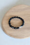 Large Agate Bracelet, Faceted Cut Agate Stone Bracelet, 10mm - 7