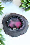 Large Agate Bracelet, Faceted Cut Agate Stone Bracelet, 10mm - 3