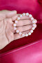Pink Quartz Bracelet Natural Stone Bracelet - 6