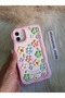 iPhone 11 Compatible Flower Pattern Luxury Dumpling Silicone Case - 2