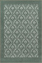 Traditional Green Patterned Woven Base Carpet and Washable Carpet Miravip10373