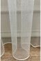 Modern Striped 1/2.5 Normal Pleat - Ecru - Cream Color Tulle Curtain - 5