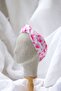 Pink and White Heart Patterned Bandana Colorful Scarf New Season