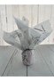 Black Floral Tissue Paper / Packaging Paper - 100 Pieces - 6