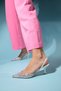 PERUN Pearl Pearl Transparent Women's Thin Heeled Evening Dress Shoes - 3
