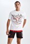 Fit Nba Chicago Bulls Boxy Fit Short Sleeve 100% Cotton T-Shirt Y2674Az22Hs - 4