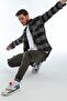 Gray Double Pocket Flap Oversize Checkered Thick Plaid Lumberjack Men's Shirt Jacket Shacket - 4