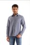 Indigo Plaid Check Cotton Polyester Regular Men's Shirt - 3