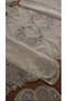 Linen Gardenia Wearing Laced Luxury Living Room Set 5 Pieces Cream - 4