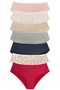 1438 Patterned Model High Waist Cotton Fabric Pack of 7 Women's Panties