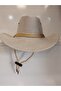 Beekeeper Store New Season Wide Model Men's Open Beige Straw Cowboy Hat