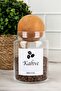 4-Piece Wooden Ball Lid Turkish Label Tea Sugar Coffee Salt Storage Container 800 Ml Jar - 2