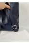 Patterned Navy Blue Backpack - 3