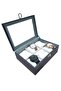Watch Box 6 Pieces Dark Blue Crocodile - 4