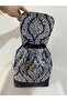 Patterned Navy Blue Backpack - 4
