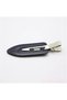 Non-Marking 2-Piece Hair Makeup and Skin Care Clip Set Black - Women's Hairdressing Hair Clips - 4