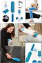 Sofa Clothes Furniture Cushion Upholstery Dust Fluff Cleaner Double Sided Brush Set 2-Piece Cleaning Set - 2