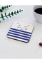 Sleepy Cat Coaster - Blue Pajamas - 2