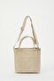 Nude Waxed Canvas Women's Shoulder Bag 05Po23Y3501 - 2