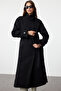Black Collar Detailed Oversized Wool Coat Twoaw25Kb00038 - 3