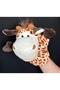 Mouth Moving Plush Donkey Elephant Frog Crocodile Giraffe Lamb Cow Duck Toy Hand Puppet - 4