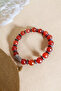 Agate Bracelet, Red Agate Bracelet, Faceted Cut, 10mm Large Size Agate Bracelet - 2