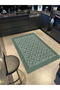 Traditional Green Patterned Woven Base Carpet and Washable Carpet Miravip10373 - 2
