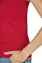 Colorful Pool Neck Ribbed Knitted Body-Hugging Slim Fit Women's Undershirt - 6