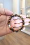 Tiger Eye Bracelet, 10 mm Large Size Faceted Cut Tiger Eye Stone Bracelet - 6