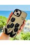 iPhone 13 - 14 and 15 Compatible Does Not Leave Fingerprints Print Pattern Metallic Electro Silicone Case - 5
