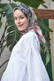 Ipekhan Sıla وشاح قطني منقوش باللون الأحمر - 4