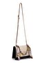 Women's Hand and Shoulder Bag with Scarf Accessory - 5