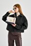 Women's Hand and Shoulder Bag with Scarf Accessory - 2