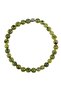 Canadian Jade Natural Stone Bracelet, 6mm Sphere Cut