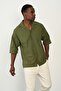 R-3954 Back Imaginary Embroidered Linen Shirt - 3