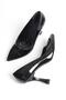 Kanger Black Patent Leather Stiletto Goblet Heeled Shoes - 2