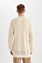 Regular Fit Crew Neck Crochet Perforated Knitwear Sweatshirt C0013Ax23Wn - 6