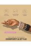 100% Pure Mulberry Silk Small Scrunchie Hair Tie Lilac - Daily Practical Extra Elastic Bagel Elastic Hair Tie - 2