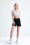 Kn High Waist Denim Women's Black Denim Shorts - 2