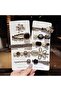 5-Piece New Season Black Stone Large Clip Snap Collet Buckle Set - Luxury Modern Buckle Set - 4