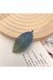 Leaf Fall Design Textured Textured Snap Hair Clip - New Season Side Snap button Clip Model-2