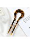 Leopard Pattern France-Handmade Luxury Bone Hairpin - Stick Hair Bun Clip Suitable for Thick Hair - 3