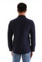 Navy Blue Gabardine Sweat-Absorbing Breathable Regular Men's Shirt - 6