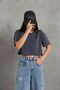 Smoked Ultra Soft Touch: Modal Crop Top Series Women's T-Shirt @Savona - 8