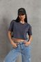 Smoked Ultra Soft Touch: Modal Crop Top Series Women's T-Shirt @Savona