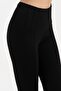 Black High Waist, Slimming, Firming Rib Detailed Interlock Tights